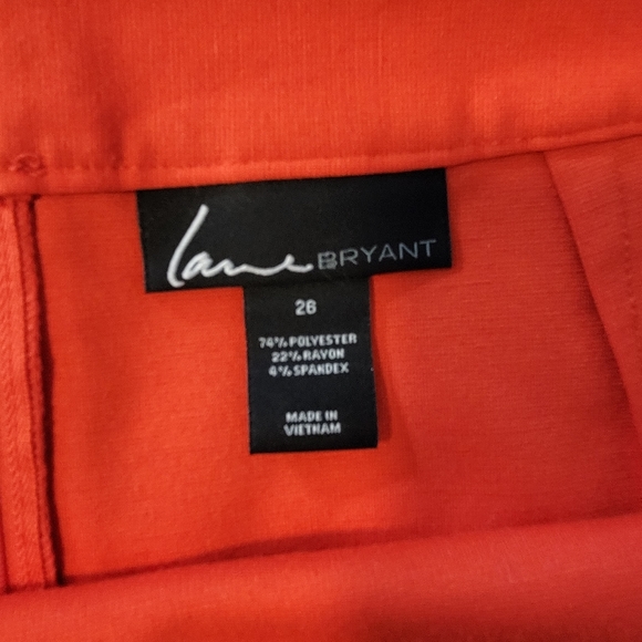 ⭐️2 for $30 SALE⭐️ NWOT Lane Bryant Size 26 Red Pencil Skirt - Picture 5 of 5